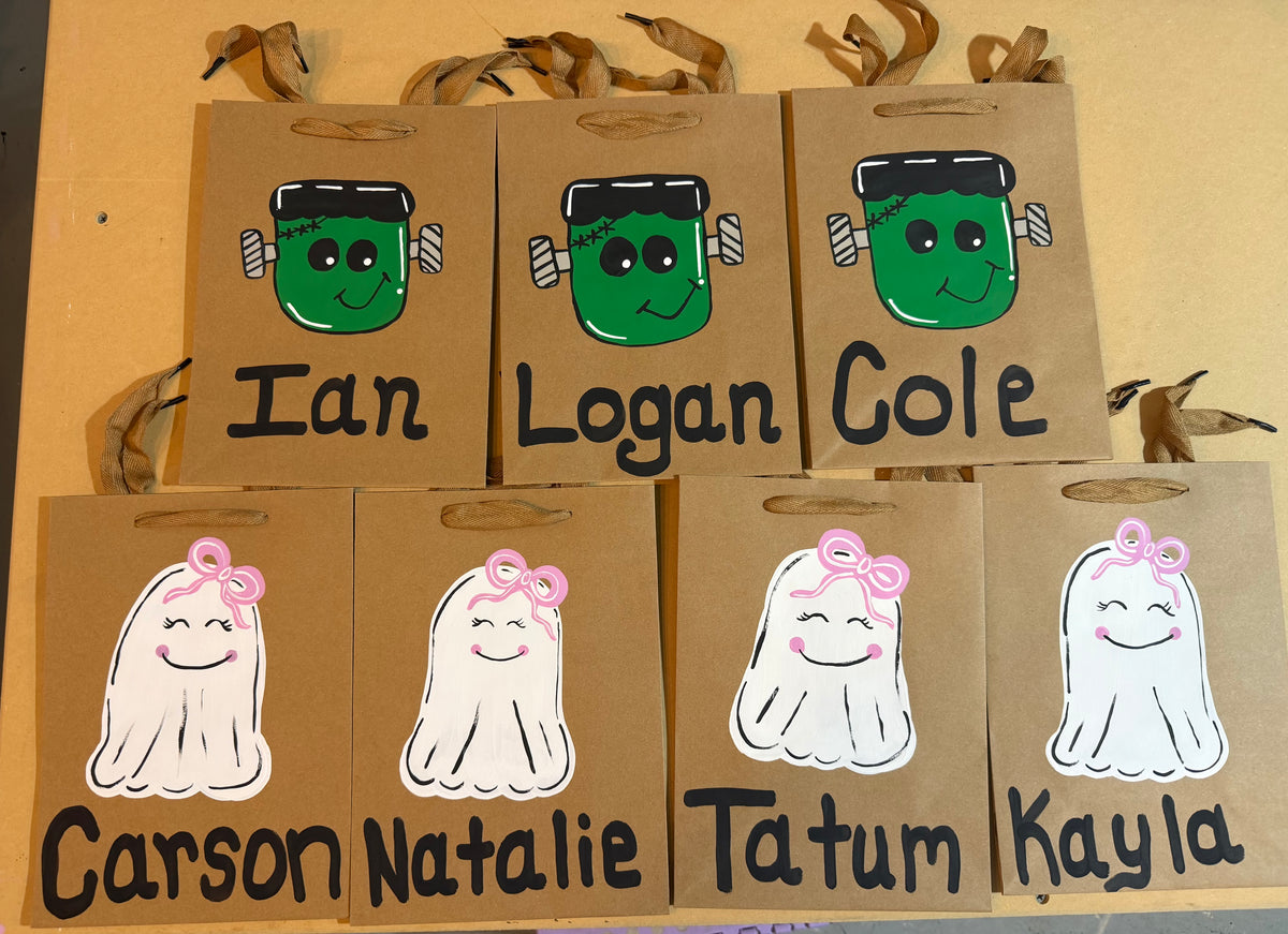 Custom Painted Boo Bags – Tanner Hill Designs Online